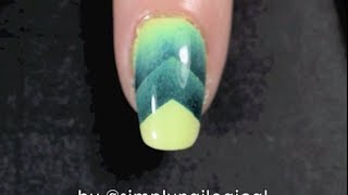 Alligator green single chevron scaled gradient