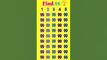 "Only 1% Can Spot the Odd Number!"