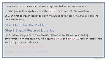 How to Add Fractional Years to Dates in Pandas