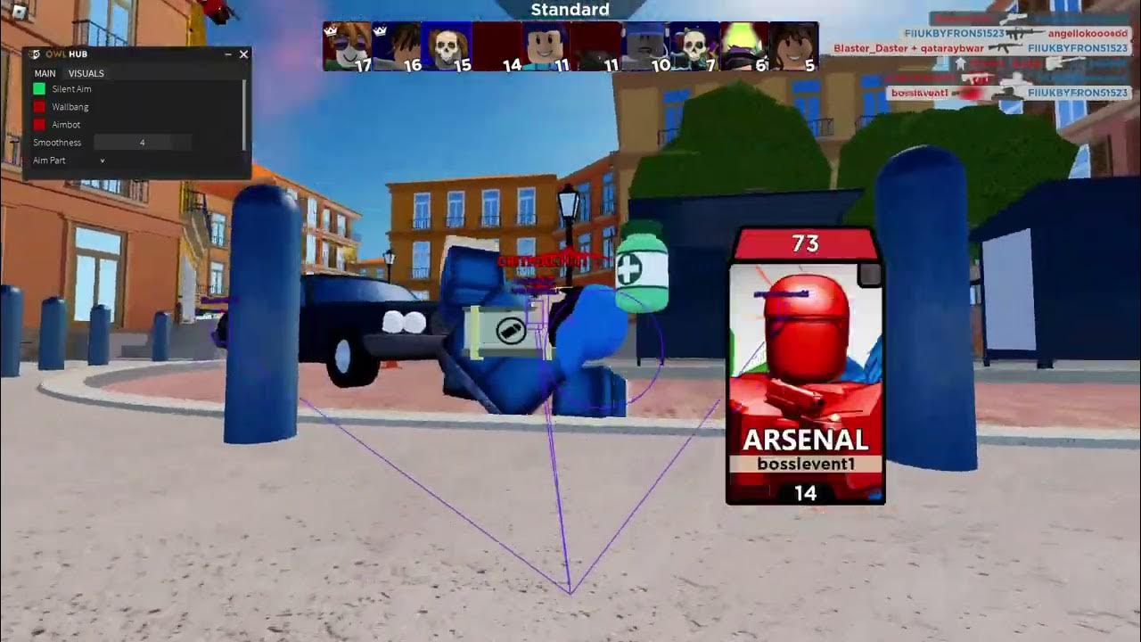 arsenal script (PASTEBIN) (ESP) AIMLOCK , AIMBOT , FOV , SCRIPT , EXP