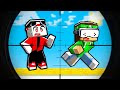 SFIDO I MIEI AMICI IN SNIPER vs RUNNERS con il VISORE su MINECRAFT!