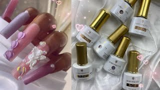 SCULPTING ACRYLIC NAILS AS A BEGINNER - SANDWICH METHOD? | ANACRYLICS | BORN PRETTY | NAIL TUTORIAL screenshot 4