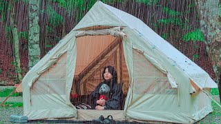 🐶愛犬と大雨の森でソロキャンプ｜リラックスできる快適なエアーテントで癒される by グリィちゃんねる 42,363 views 6 days ago 27 minutes