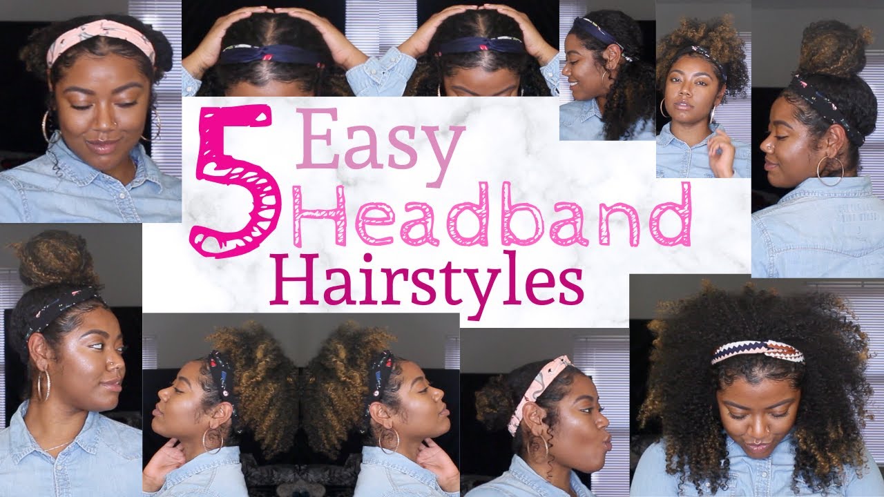 5 Easy Headband Styles on Natural Hair YouTube
