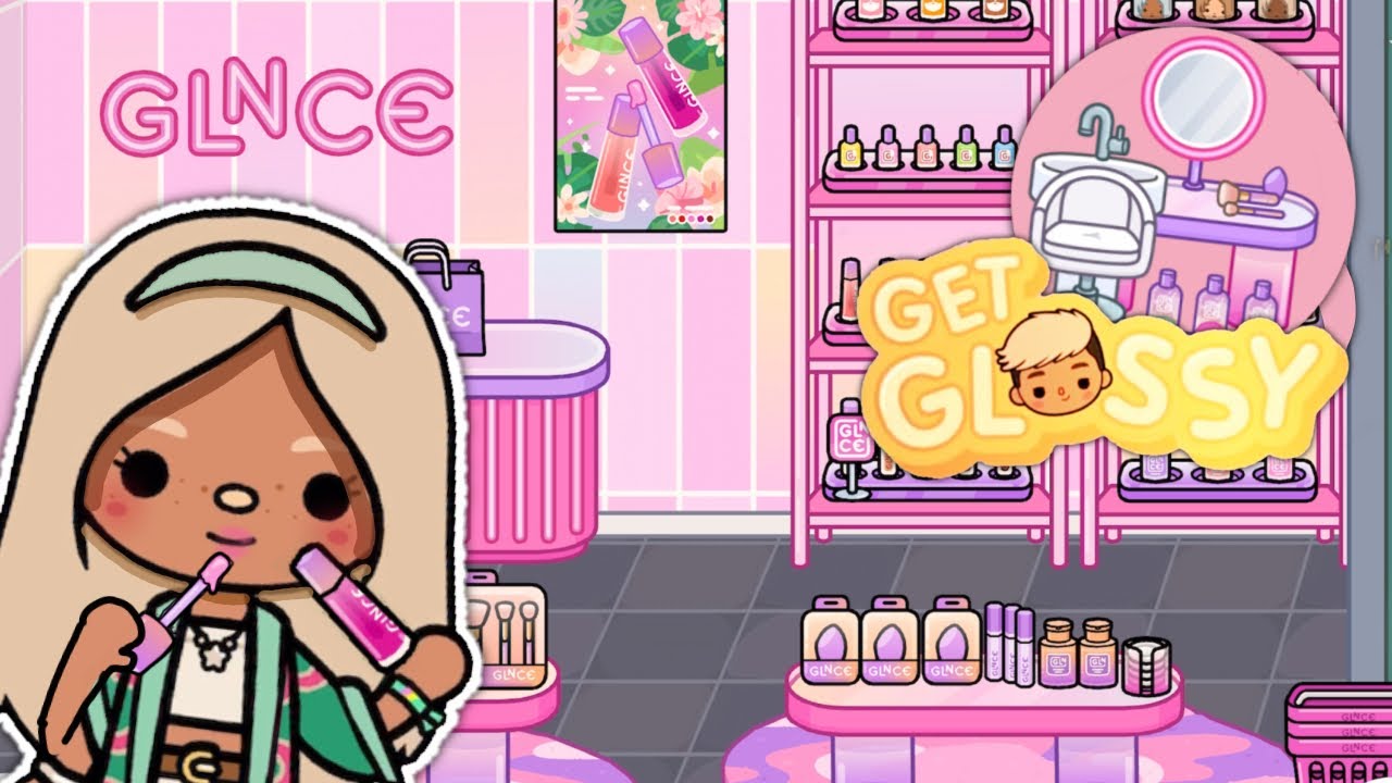 New Glossy Furniture Pack SKINCARE + MAKEUP *with voice* Toca Boca