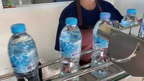 Date and batch code printing onto PET water bottles