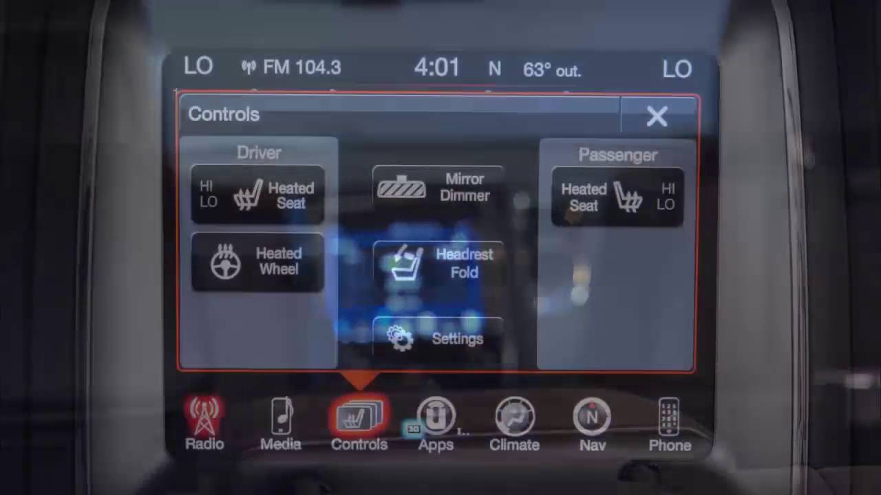 Third Row Power Seat HeadrestIncrease rear visibility on 2017 Dodge