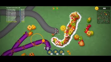 worms zone mobile game part 11 @Sauravgameing007 @sauravgamer10 #viral