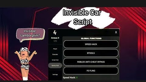[New] FE Invisible Car Script | Roblox Arceus X