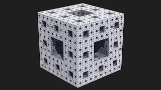 A Standard Menger Sponge: Iterations 0 - 5 & Flyby