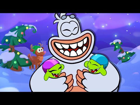 Om Nom Stories: Snow Monster | Funny Cartoons For Kids | Christmas