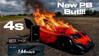 Arrma Limitless GT 144 mph on 4s… ESC fire 🔥 