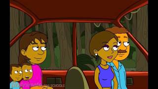 Dora Pushes Maria And Hosche Into A Riverpushed Back