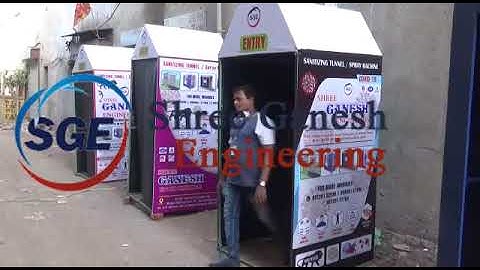 disinfectant tunnel machine / automatic sanitizing machine