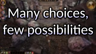 Many choices, few possibilities | Game Design Archive EP21