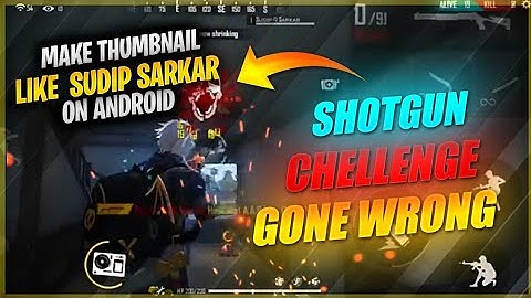 How To Make Thumbnail Like Sudip Sarkar || Free Fire Thumbnail || @SudipSarkar
