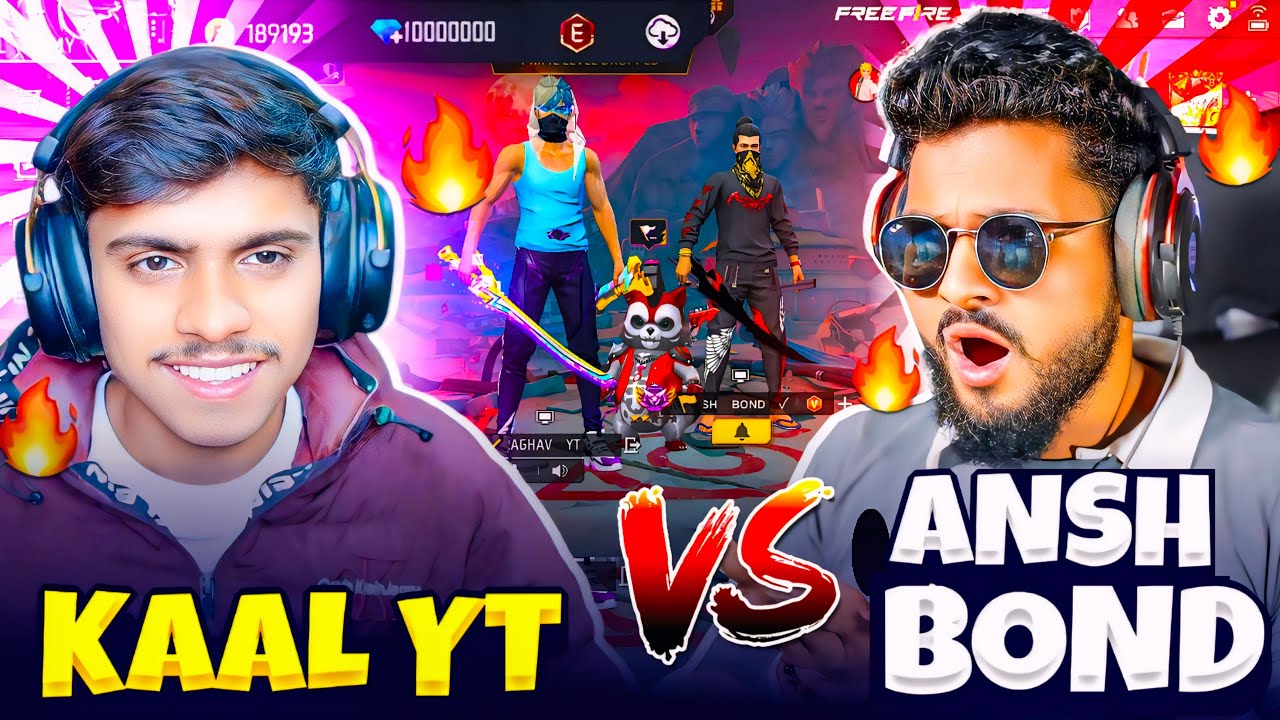 KAAL YT  VS ANSH BOND || KON H AASLI PRO || #freefirelive