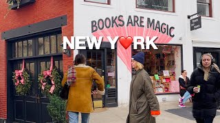 [4K]🇺🇸NYC Walk🗽Brooklyn Heights in New York City 🎀☕️Salter House & Cute Bakery | Feb 2024