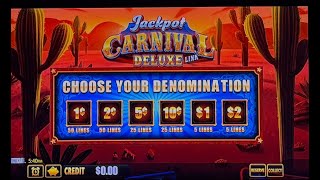 $10 Max Bet – Trying a New Machine: Jackpot Carnival Deluxe Link!