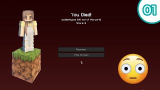 Minecraft One Block ... but I died? (Ep. 1)