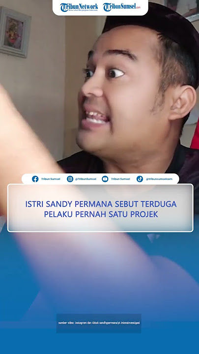 PENGAKUAN Istri Sandy Permana Sebut Teduga Pelaku Penusukan Suaminya Pernah Satu Projek