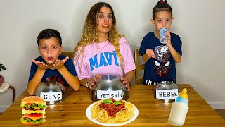 BEBEK , GENÇ veya YETİŞKİN YEMEK YARIŞMASI !? 👶🏼👦🏻👵🏻