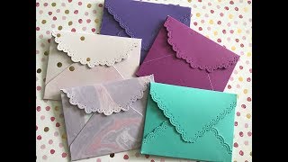 gift card envelopes using your d*es! tutorial