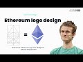 The ethereum logo explained  designed from scratch using lines  shapes