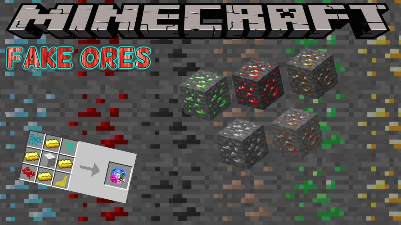 FAKE ORES MOD UPDATED - MINECRAFT 1.12.2 (MOD SHOWCASE