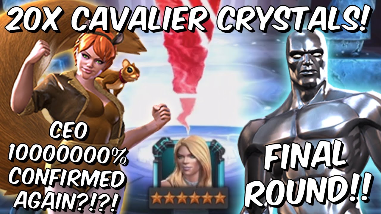 20x 6 Star Squirrel Girl Cavalier Crystal Opening Final Round! - CEO!! - Marvel Contest of Champions