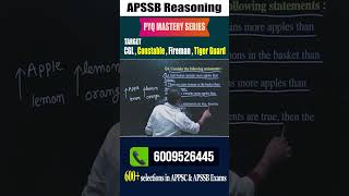 🚀 APSSB CGL/CHSL 2026 Reasoning by Ashok Sir | Complete Preparation Batch