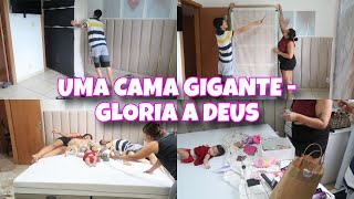 MONTAMOS NOSSA CAMA BAÚ GIGANTE DA EMMA COLCHÕES-VOCÊS NÃO VÃO ACREDITAR OLHA COMO FICOU|Dani Mendes