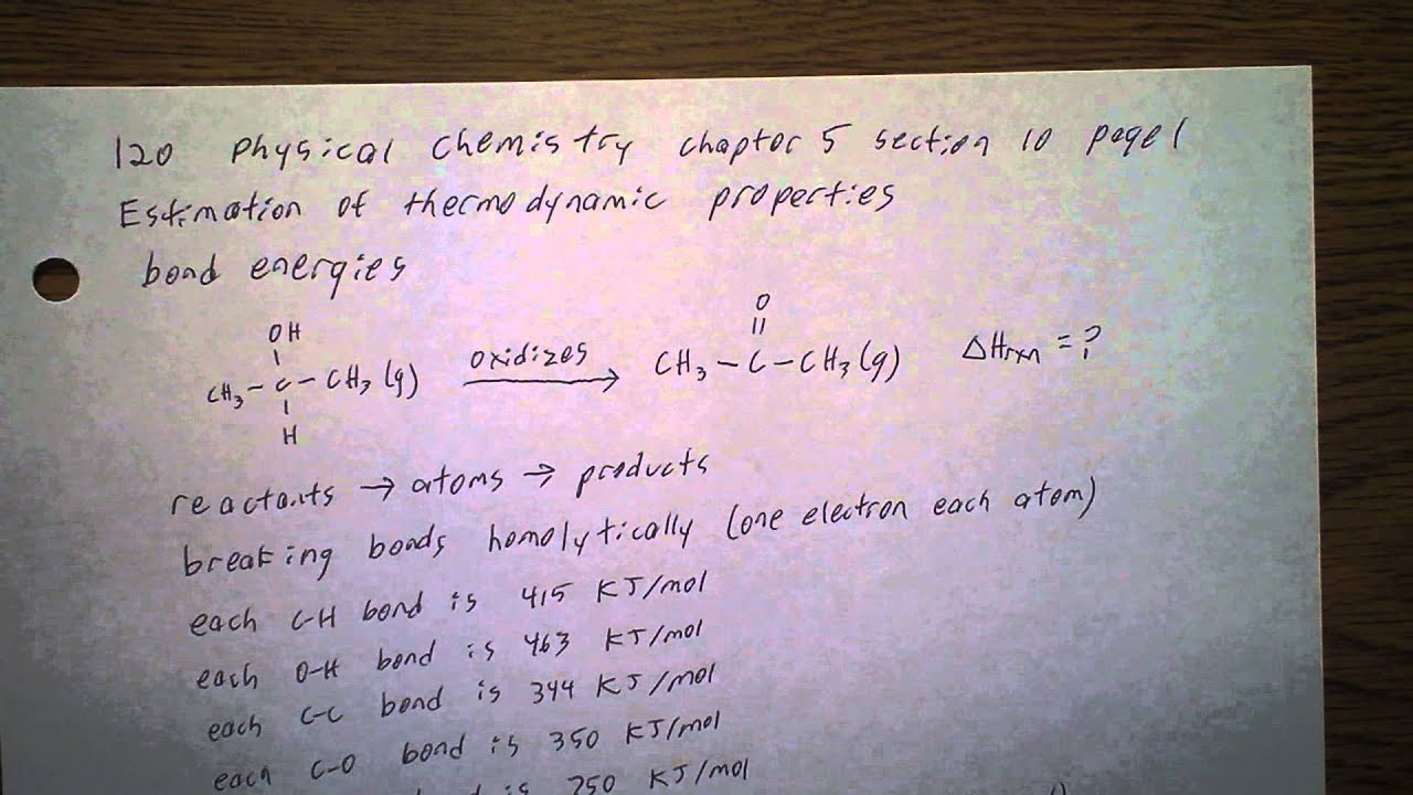Physical Chemistry, chapter 5, sections 8 and 10 - YouTube