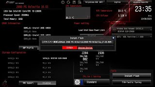 ASRock Z690 PG VelocitaでInstant Flashを使ってBIOS 16.01から17.03にアップデートしてみた ASRock InstantFlash BIOS