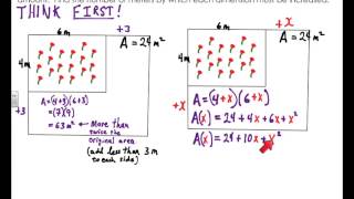 quadratic function: garden problem