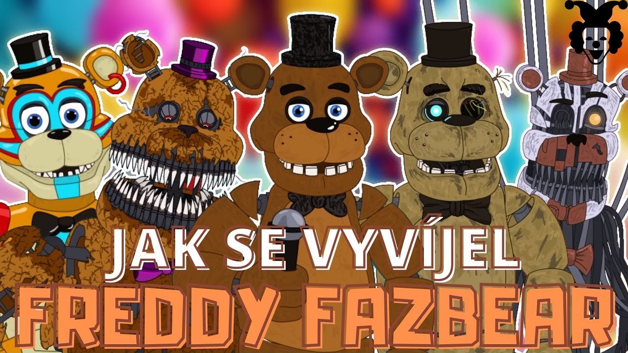 FREDDY FAZBEAR - Jak se vyvíjel (ANIMOVANÉ)