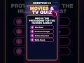 Movies and Tv shows - Daily GK Quiz Shorts &amp; Fun Brain Tests #brainchallenge #quiz #mindbendingquiz
