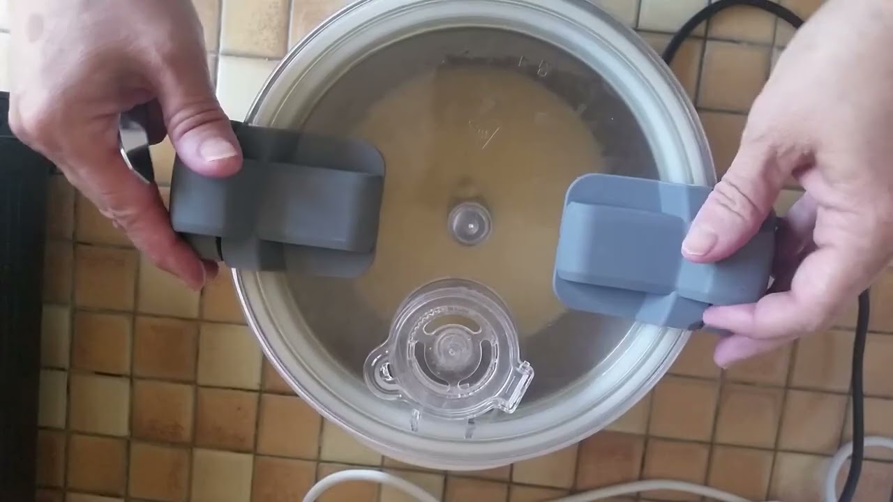 Glace à la vanille au compact cook elite