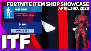 Fortnite item shop right now on april 3rd, 2020. let's see what's in
the today! featured: deadpool gear bundle, dragacorn, meaty mallets,
chimichan...