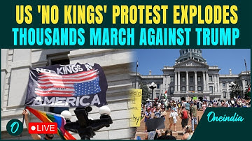 US ‘No Kings’ Protest LIVE | Thousands of Anti-Trump Protesters Take to the Streets | US Protests