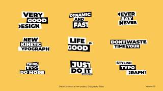 Kinetic Typography Titles 2023 ( After Effects Template ) ★ Top AE Templates