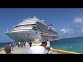 Grand Turk Port to Call. 5/5. Carnival Vista and the beach.