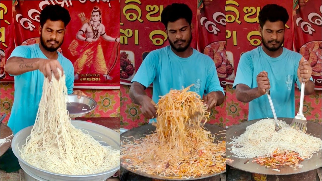 Tips to Make best Veg Chowmein 🍜😋 || Pure Veg Chowmin of Kendrapada || Odisha Noodles Recipe