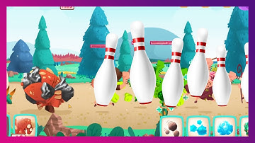 Dino Bash: Bowling with Rocky and Rambo