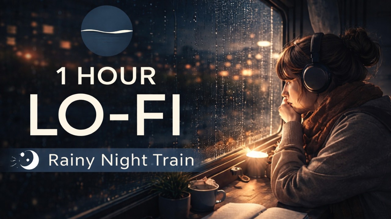 Relax with 1 Hour of LO-FI Rainy Night Train Music for FOCUS and SLEEP ...