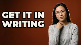 How To Get Your Internship Offer Terms In Writing