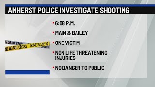 One shot in Amherst, incident under investigation