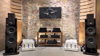 Sigma Acoustics Orchestra 2.5 plus exotic audio design monoblocks