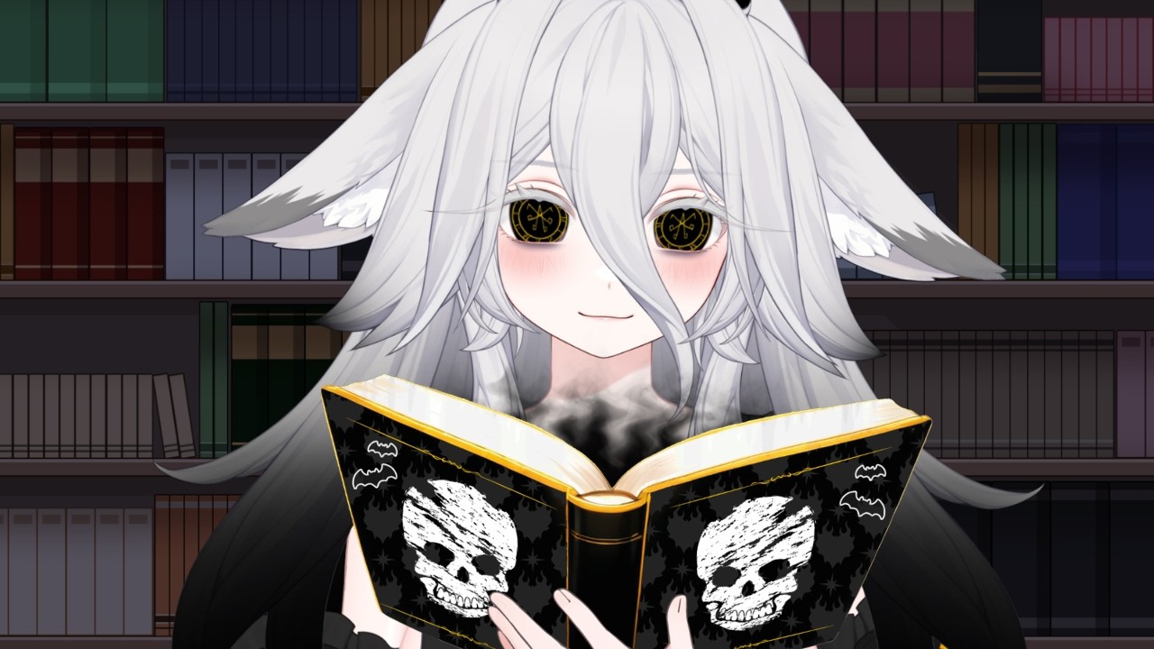 Lendo contos de terror.