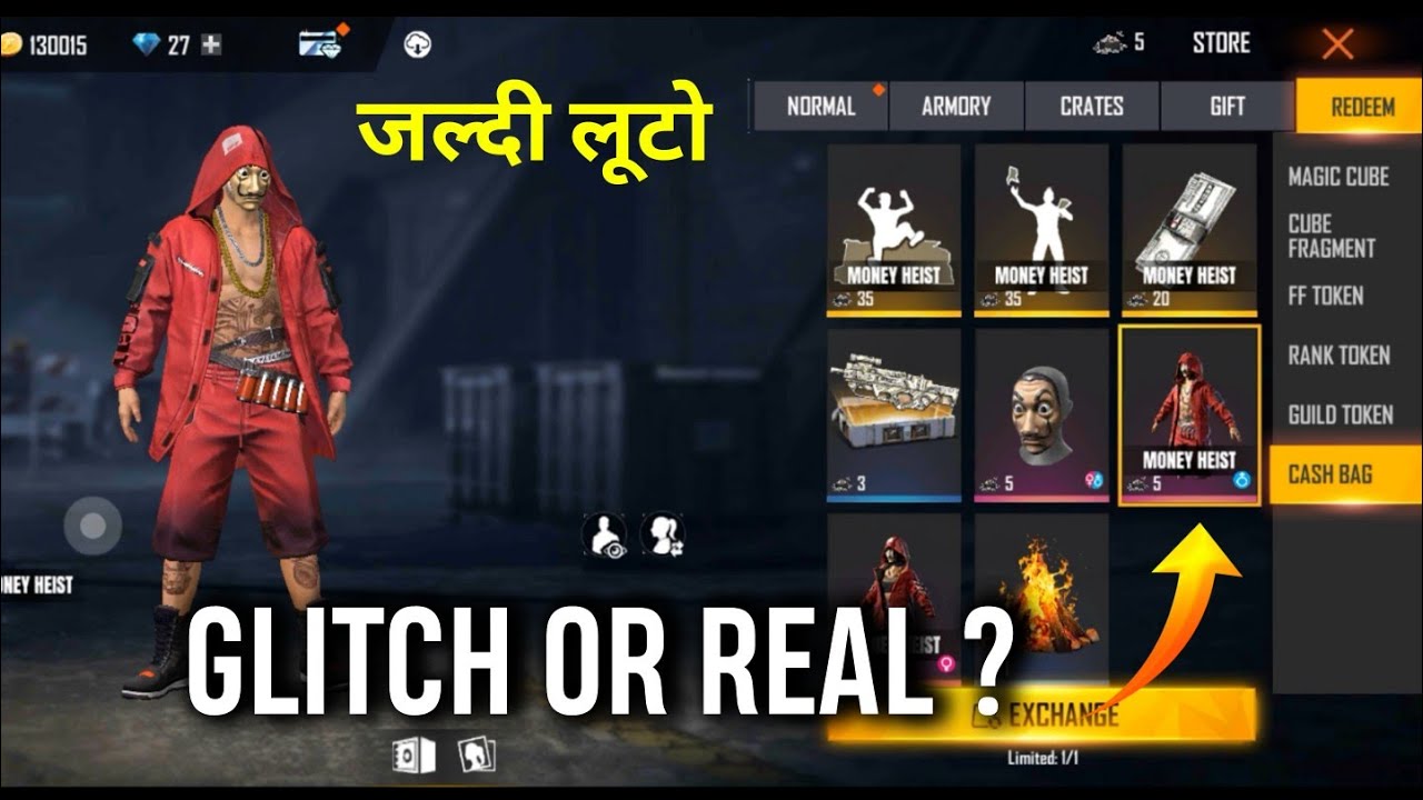 HEIST ROYALE GLITCH FREE FIRE | HEIST ROYALE BUG FREE FIRE | FREE FIRE NEW EVENT GLITCH